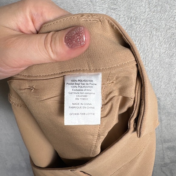 Gentle Fawn Wide Leg Pleated Pants Camel Size 12 Professional Office Coastal - Picture 8 of 8